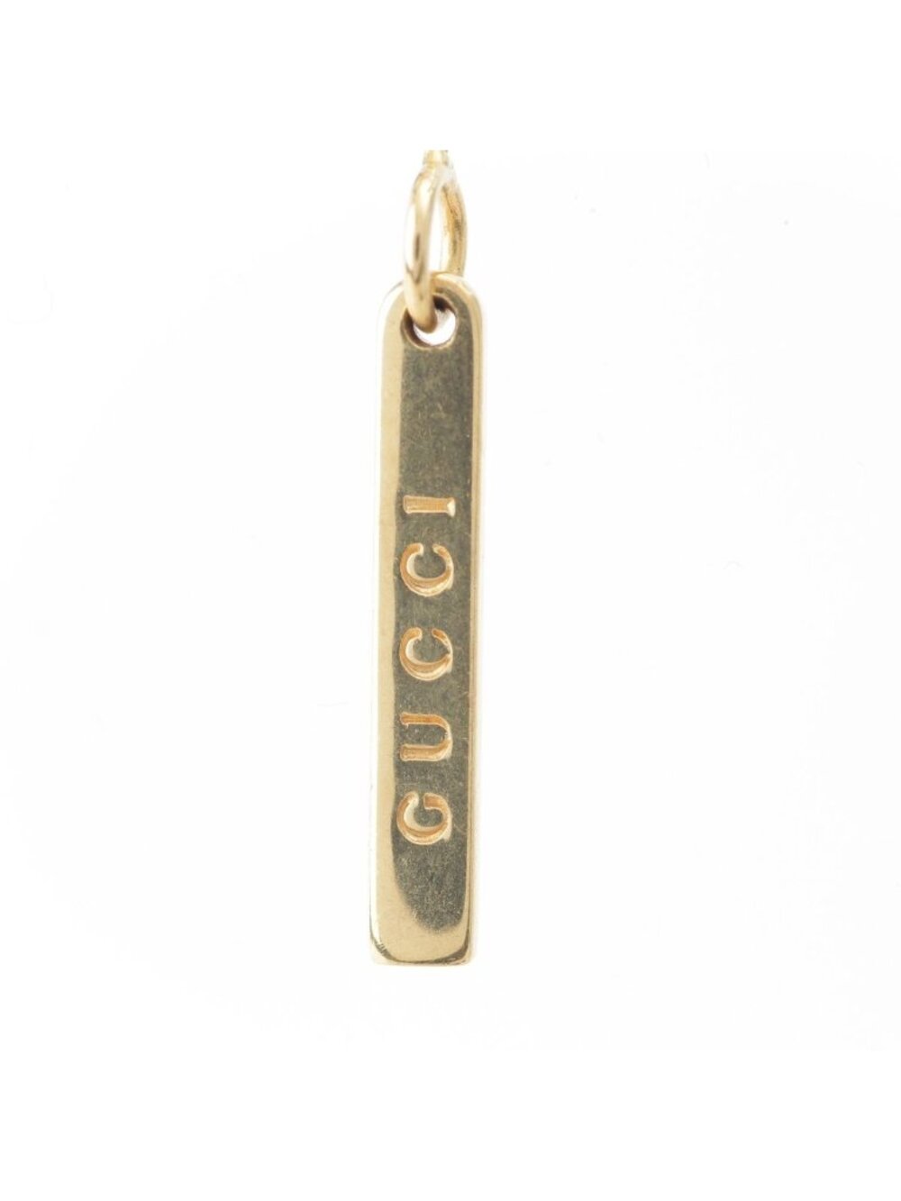 Gucci Lariette Logo Bar Venetian Chain Necklace Gold - Picture 4 of 8